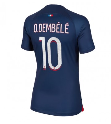 Paris Saint-Germain Ousmane Dembele #10 Hjemmebanetrøje Dame 2023-24 Kort ærmer